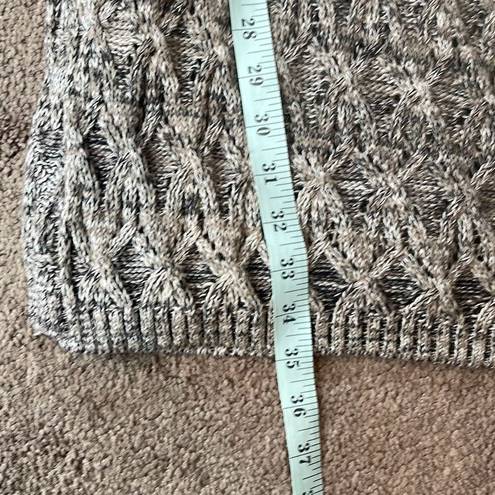 Artisan NY  Womens Open Front Knit Marled Long Cardigan Sweater Brown Large NWOT