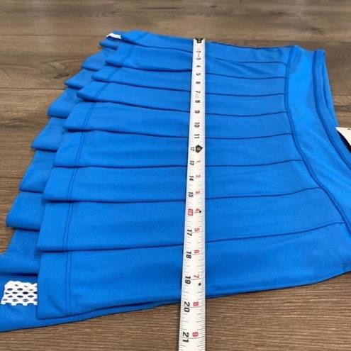 Lucky in Love  Playing in Paradise Hi Low Pleated Skirt Aegean Blue Size Large