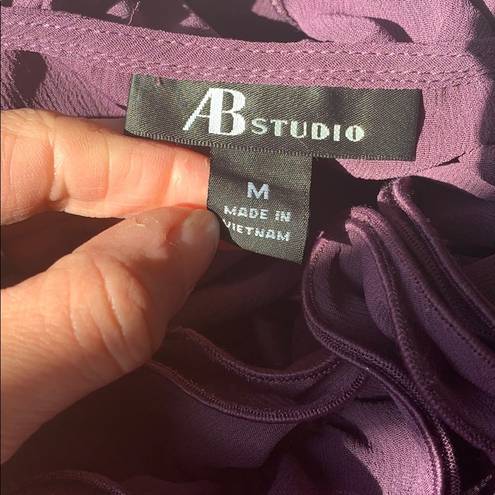 AB Studio  lavender layered blouse