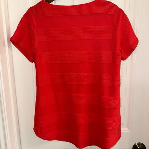 LuLaRoe  simply comfortable coral short sleeve top women medium