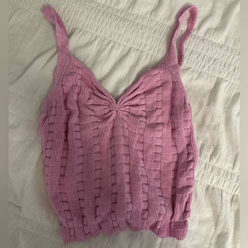 Urban Outfitters  Medium Pink Checkered Crop top