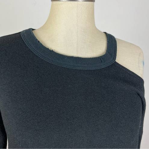 n:philanthropy  Black Cold Shoulder Sweater