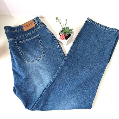 Krass&co Lauren Jeans  Straight Leg Womens Jeans Size 16 Medium Wash New Denim