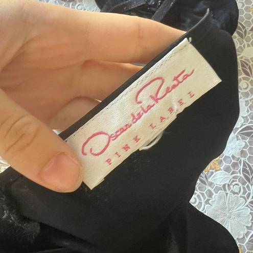 Oscar de la Renta Black Silk Vintage ODLR Tank Top 