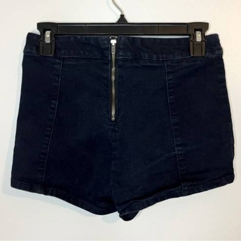 Full Tilt Dark Blue High Waist Denim Shorts Size 5