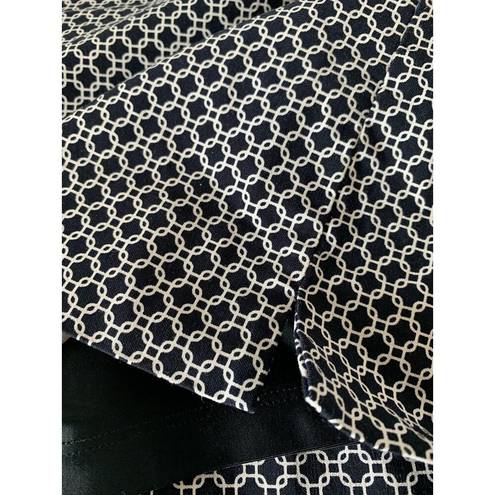 Krass&co SC &  skort black and white interlocking squares graphics