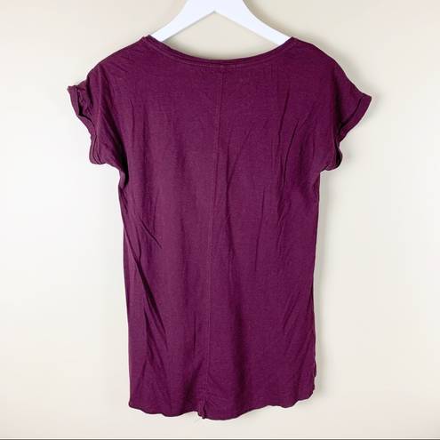 Scotch & Soda  Burgundy Short Sleeve Tee Size Small