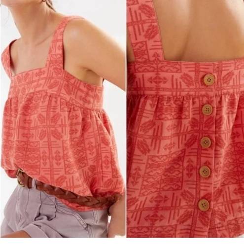 Anthropologie  Sylvia Embroidered Button-Back Top