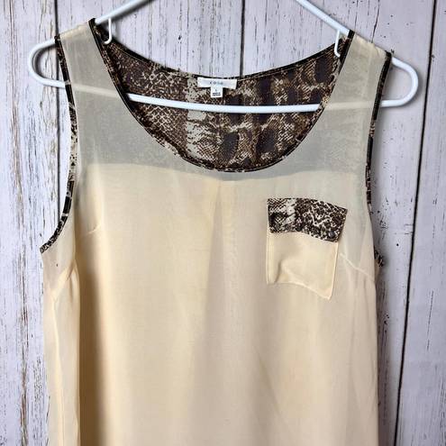 Edge  Women's Sleeveless Dressy Flowy Tank Sz L