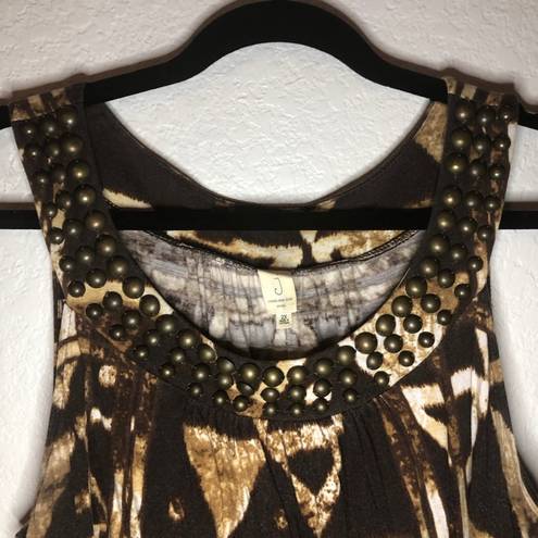 Jones New York  Tribal w/ Metal Sleeveless Dress 2X