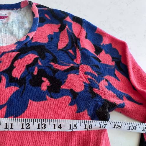 Tracy Reese  floral cardigan sweater size Large