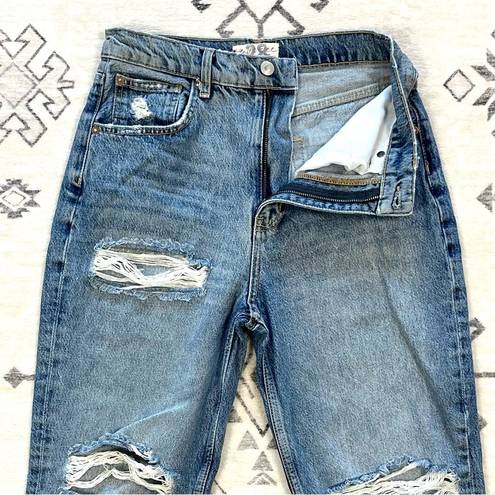 We The Free  x Free People Lita Distressed Straight Leg Jeans