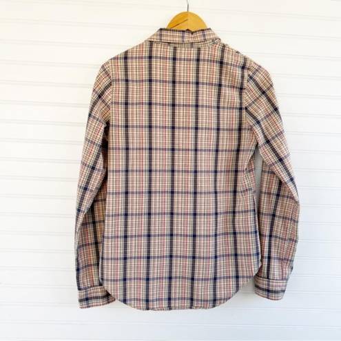 Roxy  Tan Plaid Button Shirt