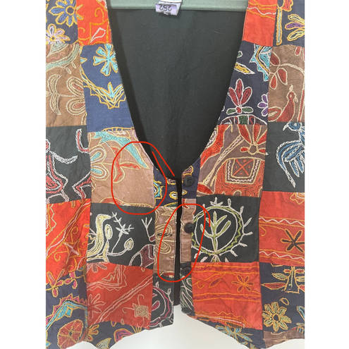 The Vintage Shop Vintage 80s Embroidered Vest Soho Compagnie Brand