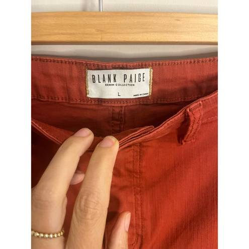 Blank Paige  Women's Bring it Back Flare Denim Burnt Orange High Waist sz. L