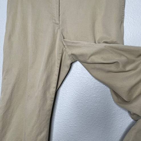 J.Jill  khaki beige mid rise flared tencel dress pants size 8