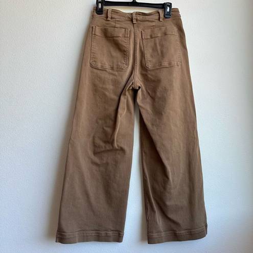 Everlane  Women's Wide Leg Crop Jean Pants in Brown Tan Size 4 Small