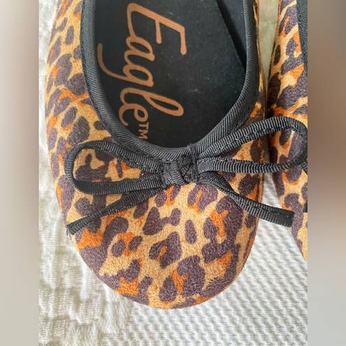 American Eagle NWOT  Leopard Ballet Flats With Bow Shoes Size 9