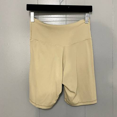 Aerie  Offline Tan Real Me Crossover High Rise 7" Inseam Athletic Biker Shorts S