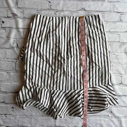 A New Day Skirt 2 Ruffled Striped Short