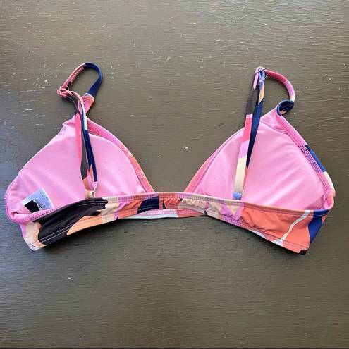 Ris-k  Swim Bikini Top Medium Pink Blue