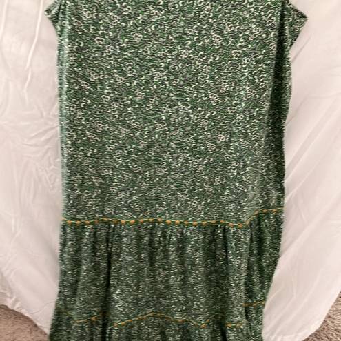 J.Jill : Green/white flowers Maxi Sundress- size Small (women’s size 6-8)