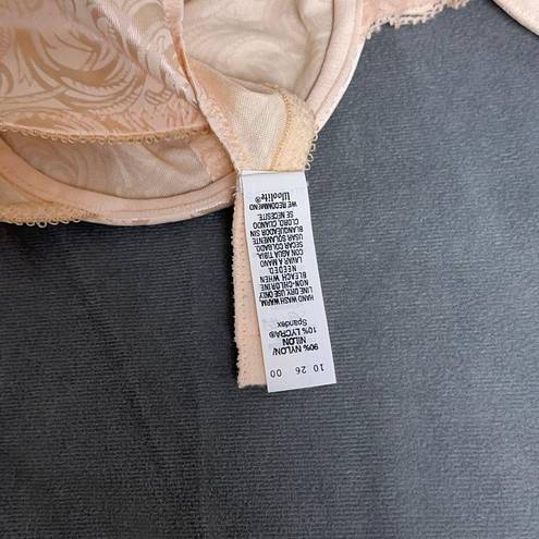 Second Skin Vintage New Lilyette Bra Size 36B Peach  Satin Style 0884 Lace