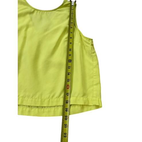 Loft  Yellow Green Crop Top Petite Size SP 39-6