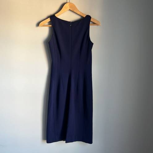 MM.LaFleur  | Lydia Twist Strap Sheath Dress Midnight Blue