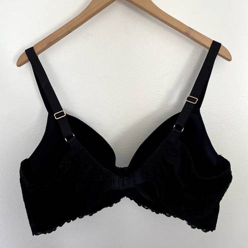 Natori  Bra Womens 42DDD Black Full Fit Contour Underwire