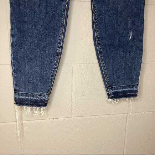 Spanx  High Waisted Distressed Skinny Jeans || size large