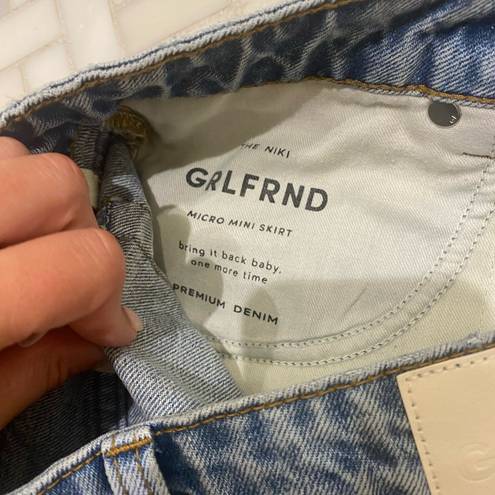 GRLFRND denim mini skirt