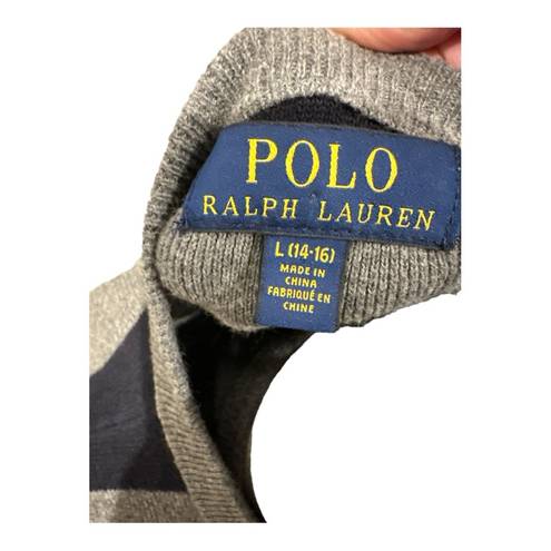 Polo  RALPH LAUREN 100% Cotton Striped Sweater Size Kids 14-16/ Women's S