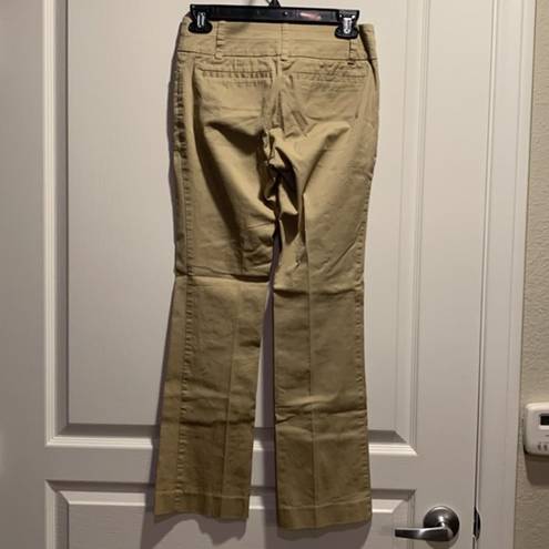 Krass&co Women's NY& 7th Avenue Khaki Tan Trouser Straight Leg Pants Size 0P EUC #2106