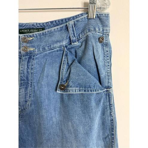 Krass&co Y2K Style Lauren Jeans . Flap Front Pocket Wide Leg Jeans Women's 10