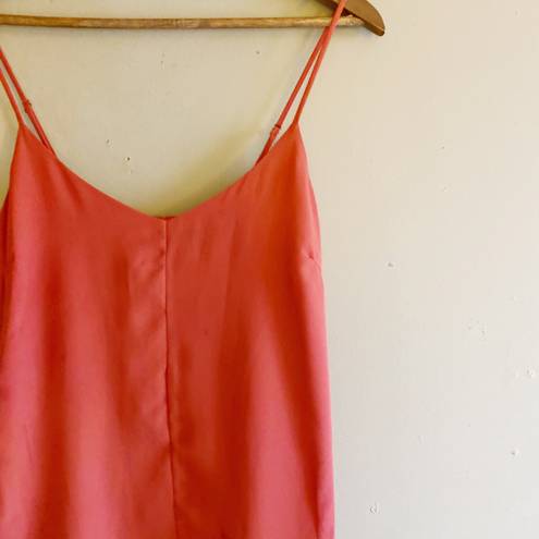 4S13NNA 4SI3NNA Orange Slip Dress