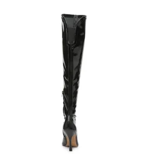 mix no. 6  patent knee high boots. 7.5