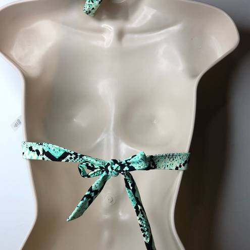 Radio Fiji  Mint Tiffany Green Snake two piece bikini set  swimsuit size M New