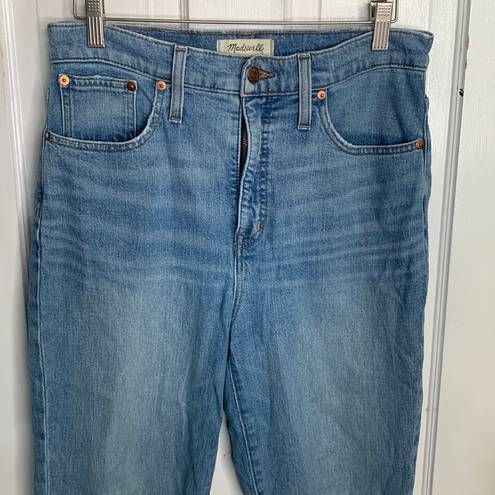 Madewell  Classic Straight Denim High Rise Jean in Blue Wash Size 29