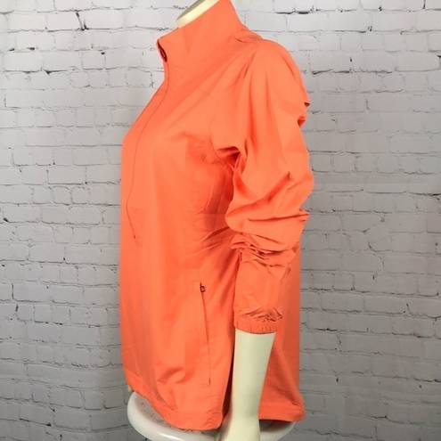 Cutter and Buck  1/2 zip Windbreaker Med EUC Orange