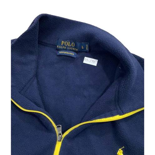 Polo  Ralph Lauren Women Size Large Blue Fleece Jacket Sweater 29-170