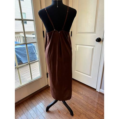 Chan Luu NWT  BROWN CHIFFON Summer Maxi DRESS W/TAGS -SIZE 1