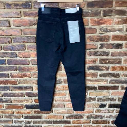 Everlane NWT  Black Coal Denim The Curvy Way High Organic Cotton Jeans 30 Crop