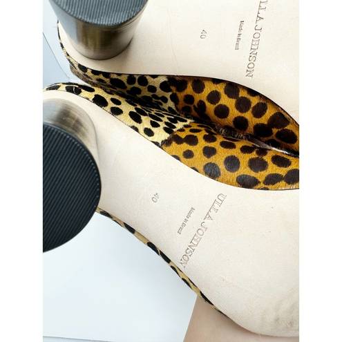 Ulla Johnson  Jerri Knee High Cheetah Print Calf Cowhide Leather Hair Boots EU 40