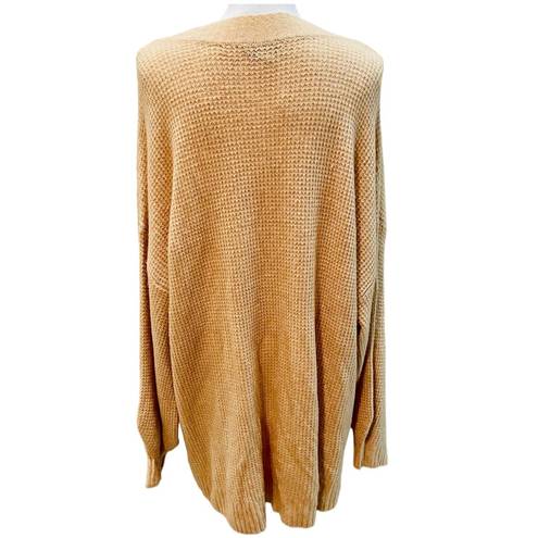 American Eagle  Peach Oversized Waffle Knit Sweater XXL NWT