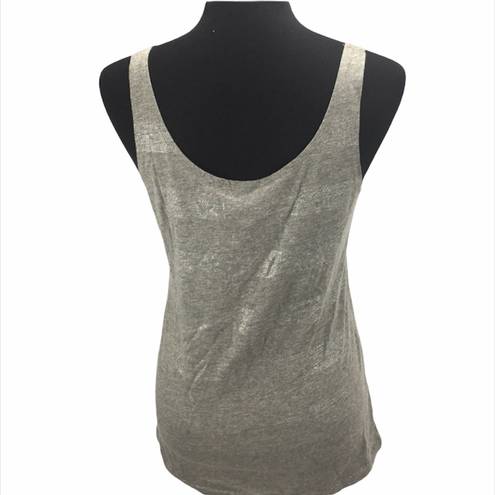 Sideline Apparel  University of Michigan Tank Top, Gray, Yellow, Medium