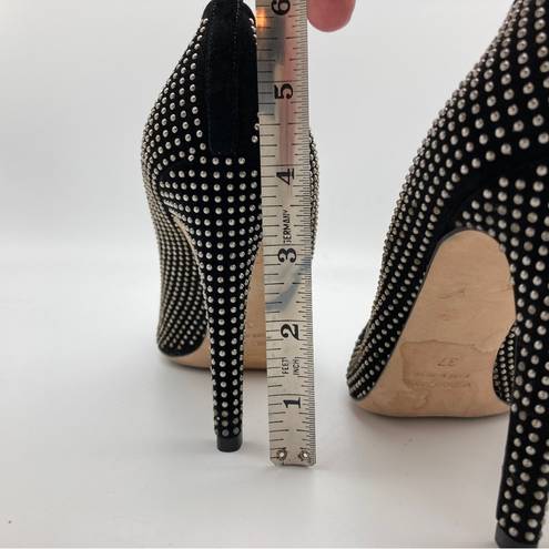 Club Monaco "Jamie" Dome Studded Suede Pointed Toe Stiletto Heels