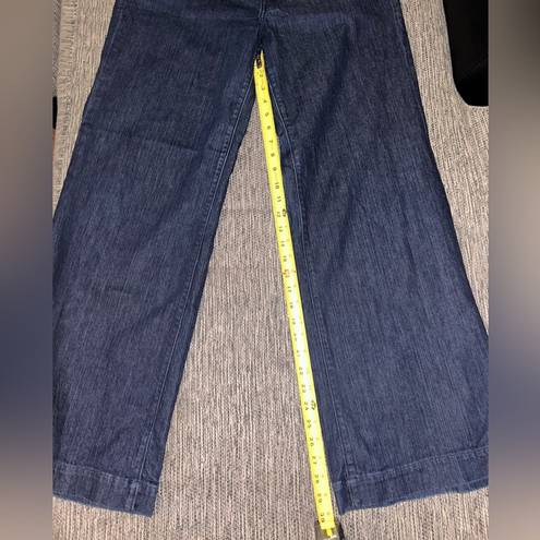 Banana Republic  Dark Washed Wide Leg Jeans Size 14