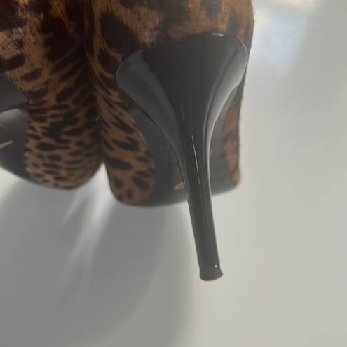 Brian Atwood  Kasadela  Animal Print Ankle Boots 10