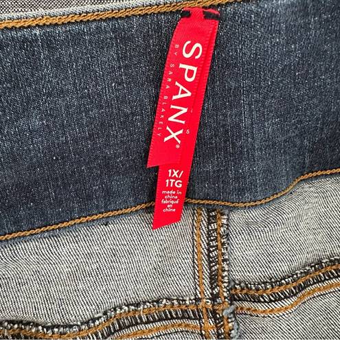 Spanx  Distressed Ankle Skinny Jeans Raw Hem | 1X